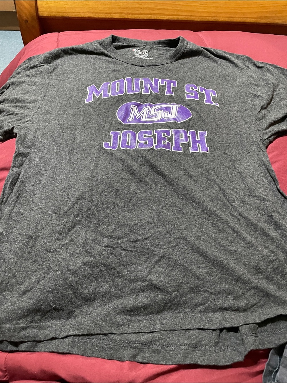Mt St Joe Gray Heather Authentic Athletic Apparel Tee